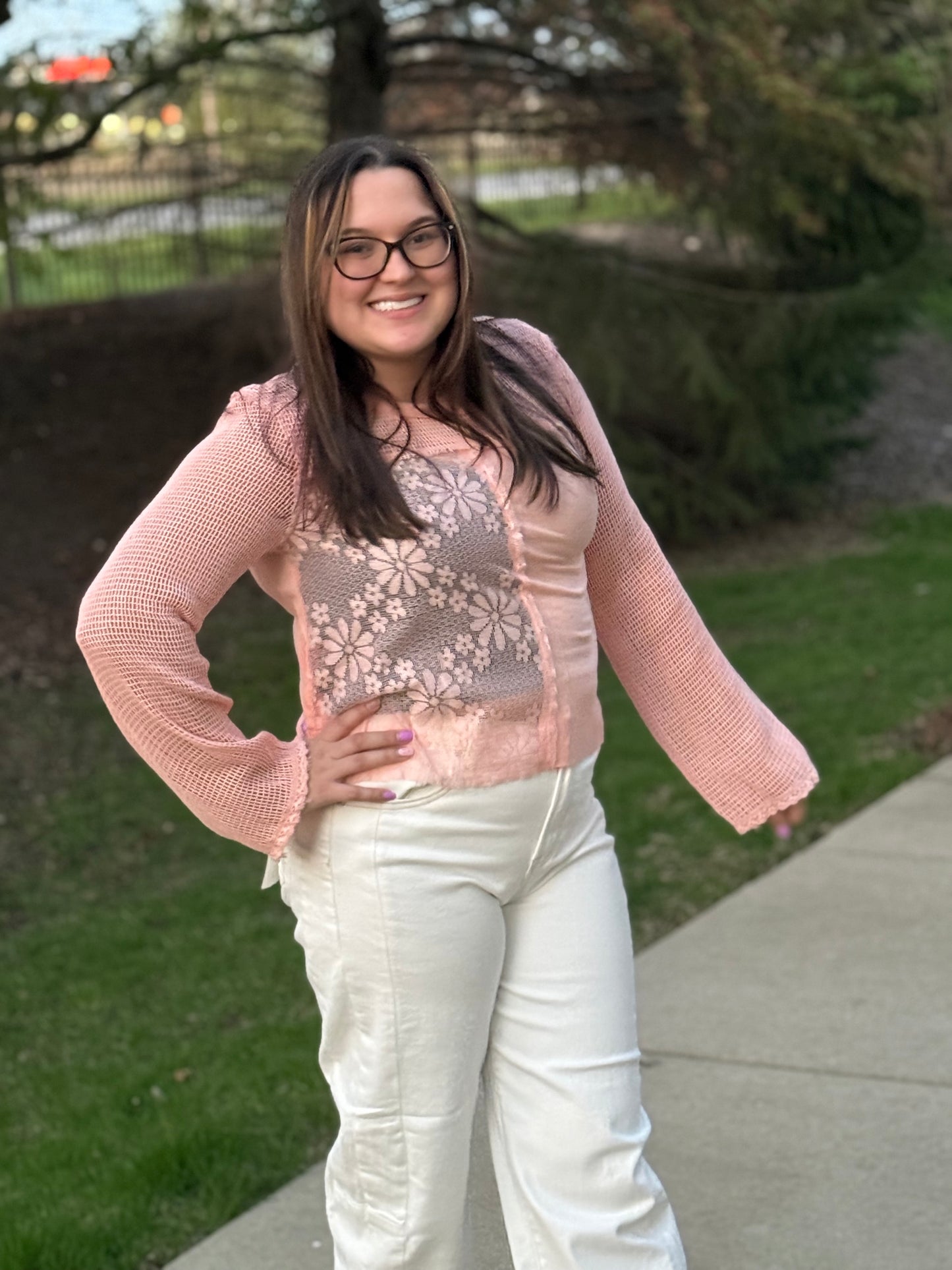Petal Lace Top