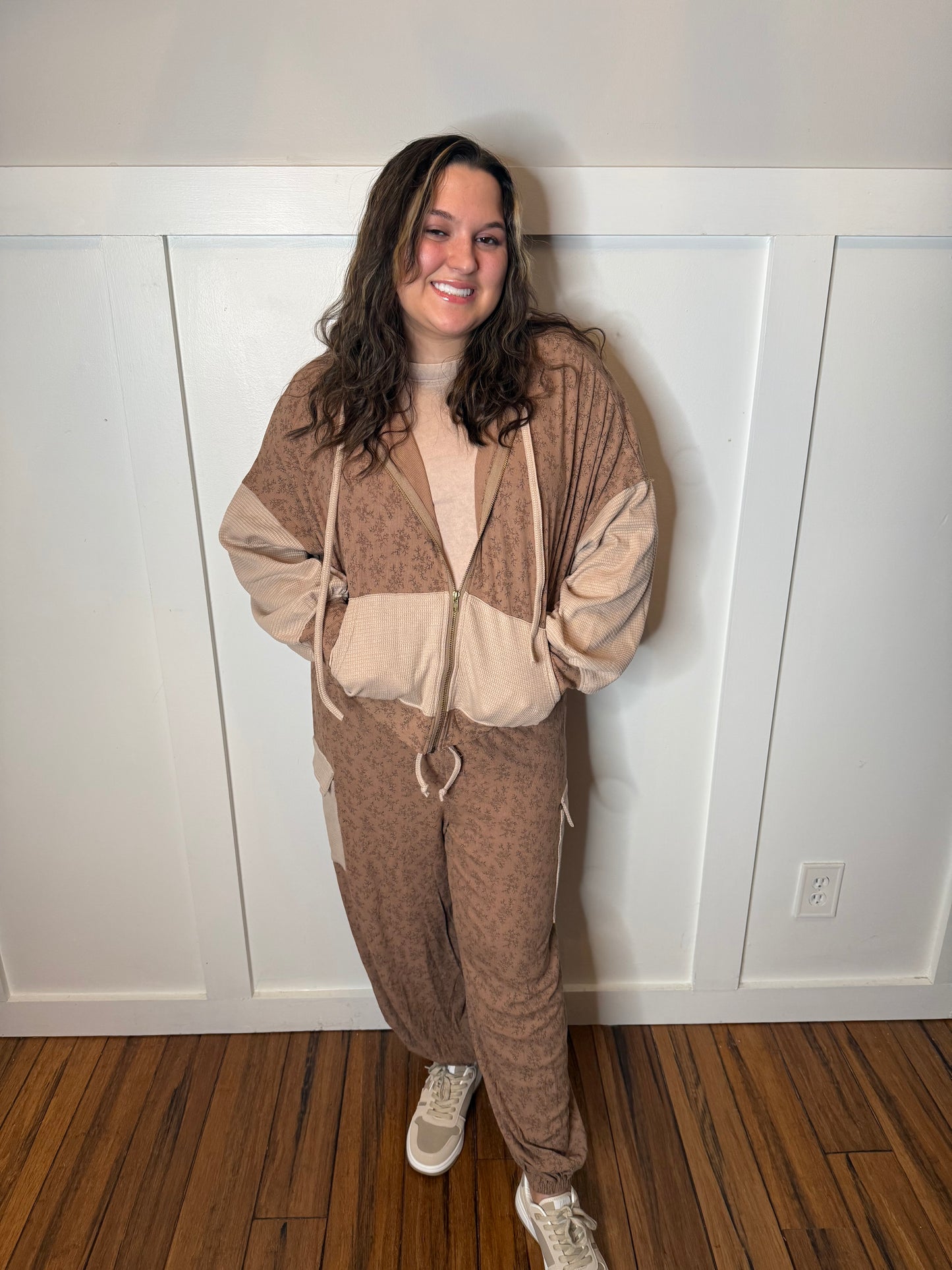 Midnight Bloom Zip Up