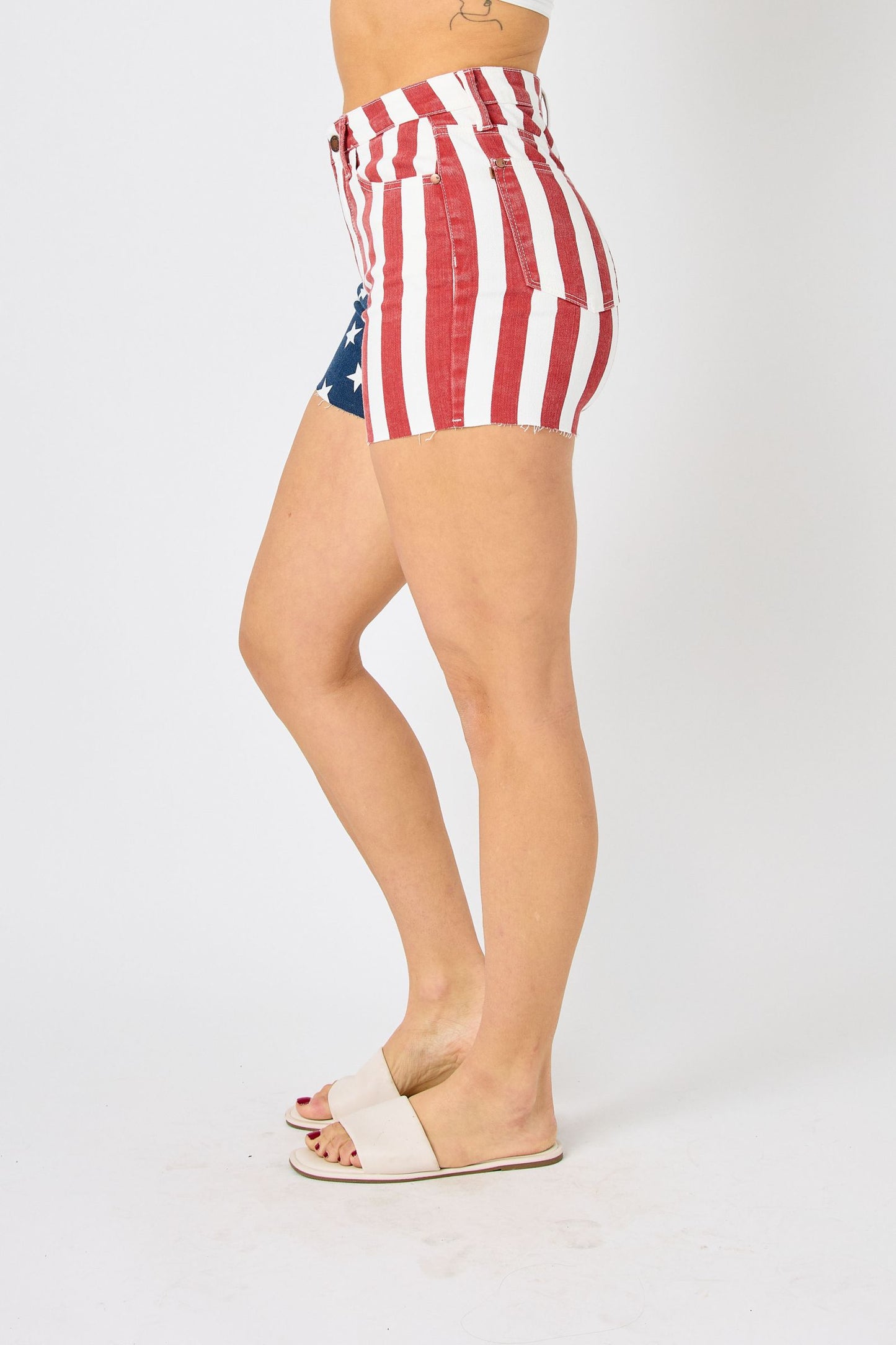 Judy Blue Americana stripes shorts