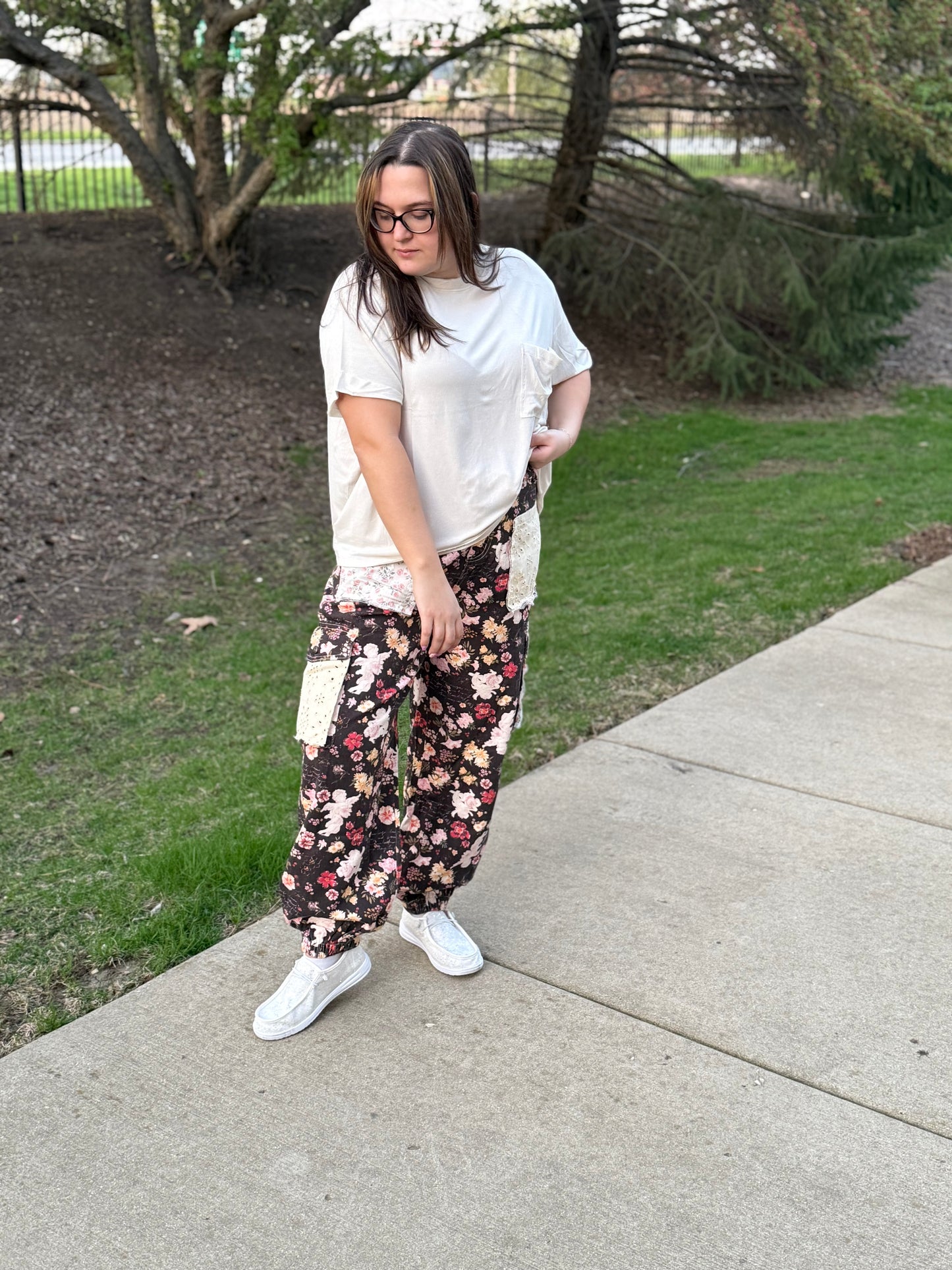 Colorful Floral Joggers