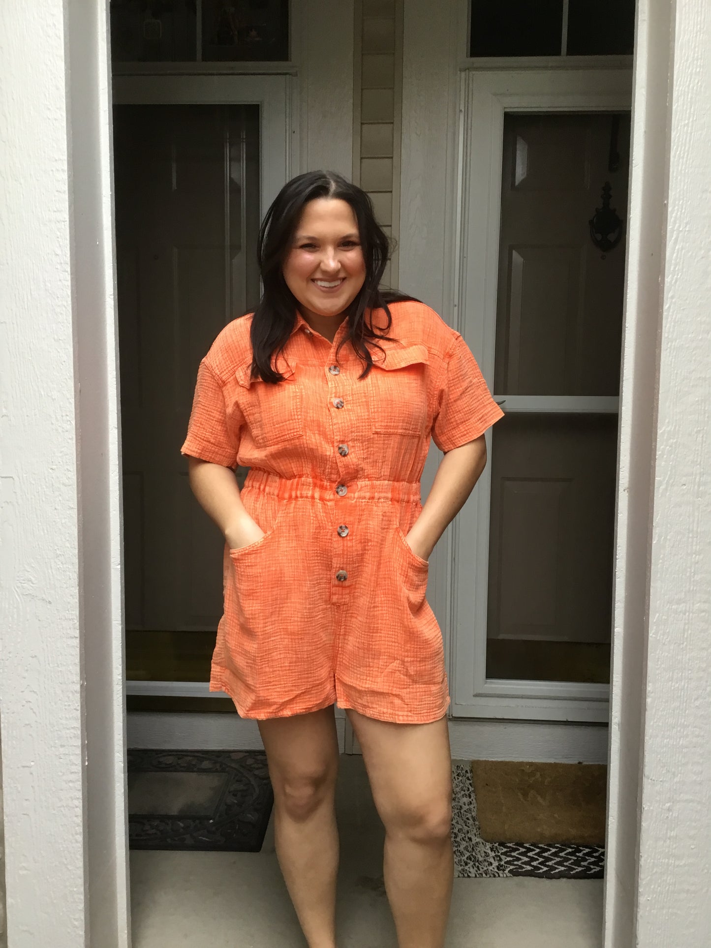 Tangerine Twist Romper