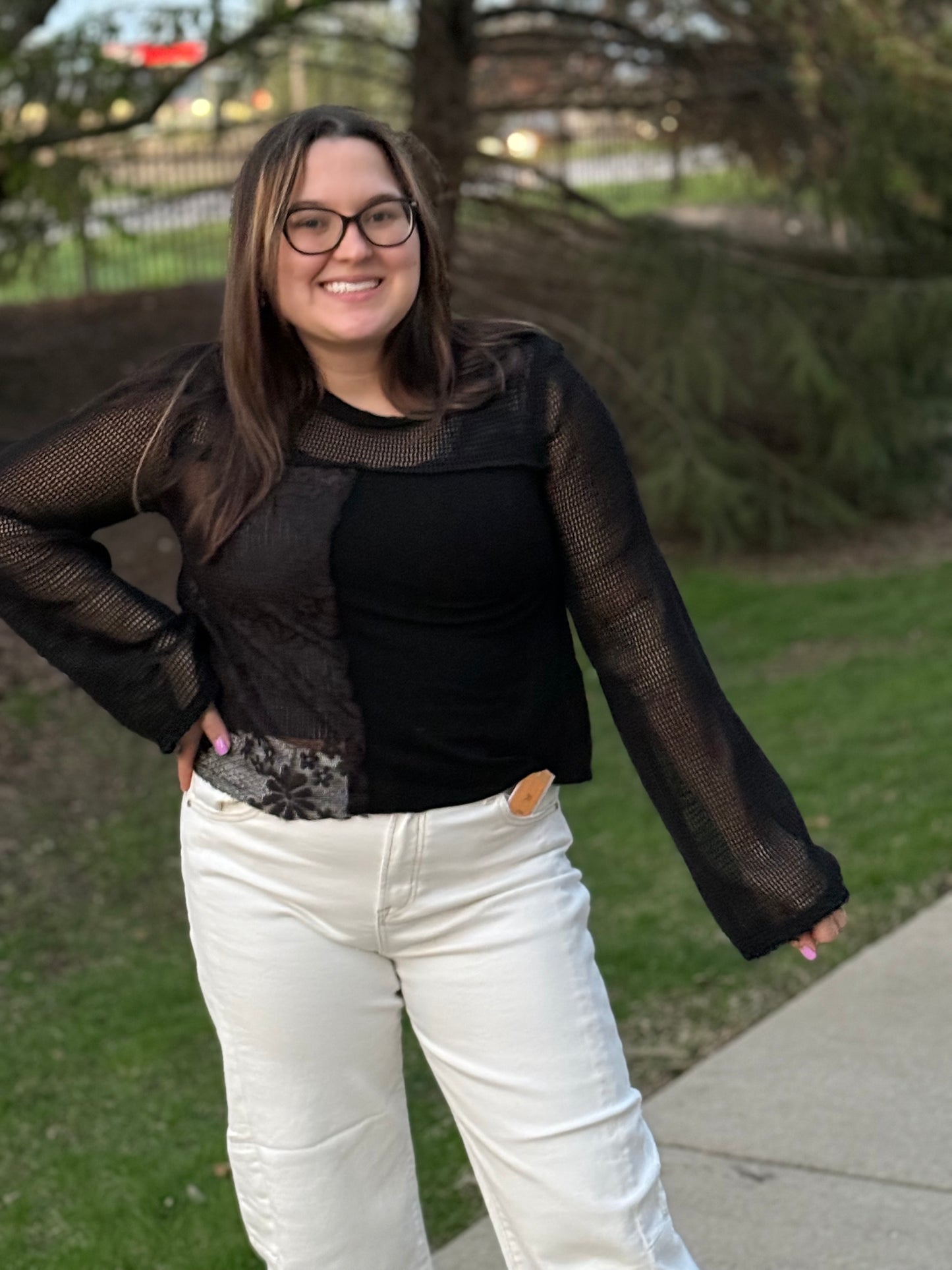 Petal Lace Top