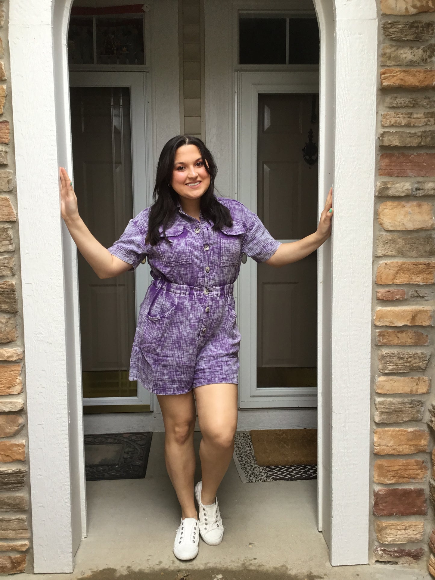 Purple Pop Romper