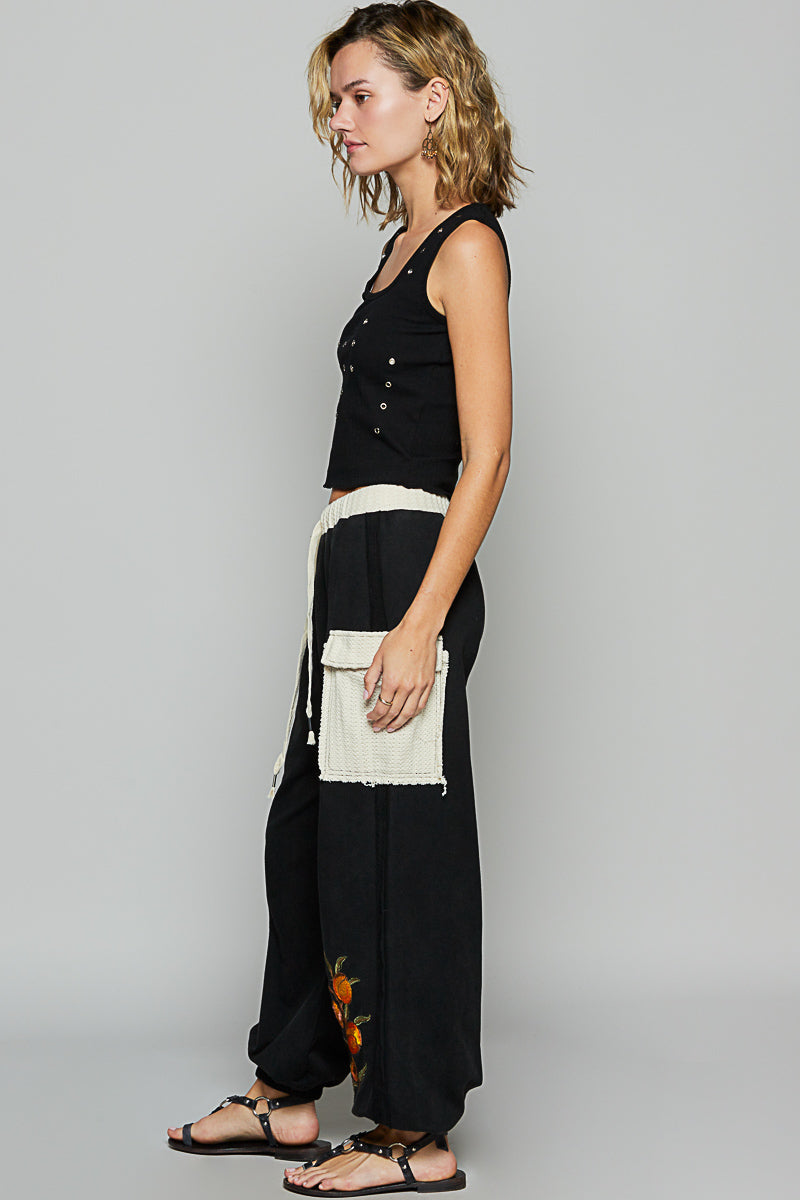 POL Embroidered Joggers