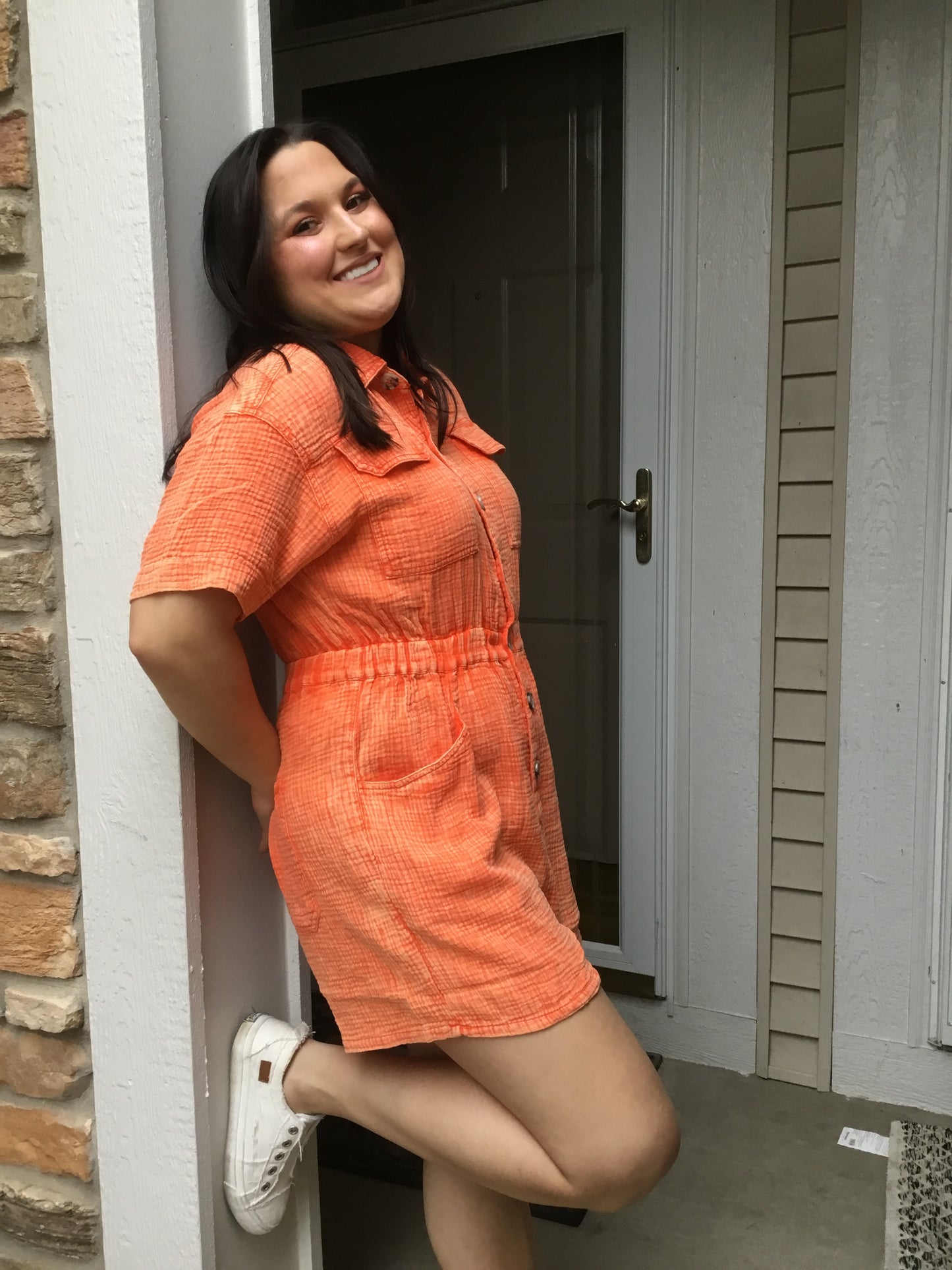 Tangerine Twist Romper