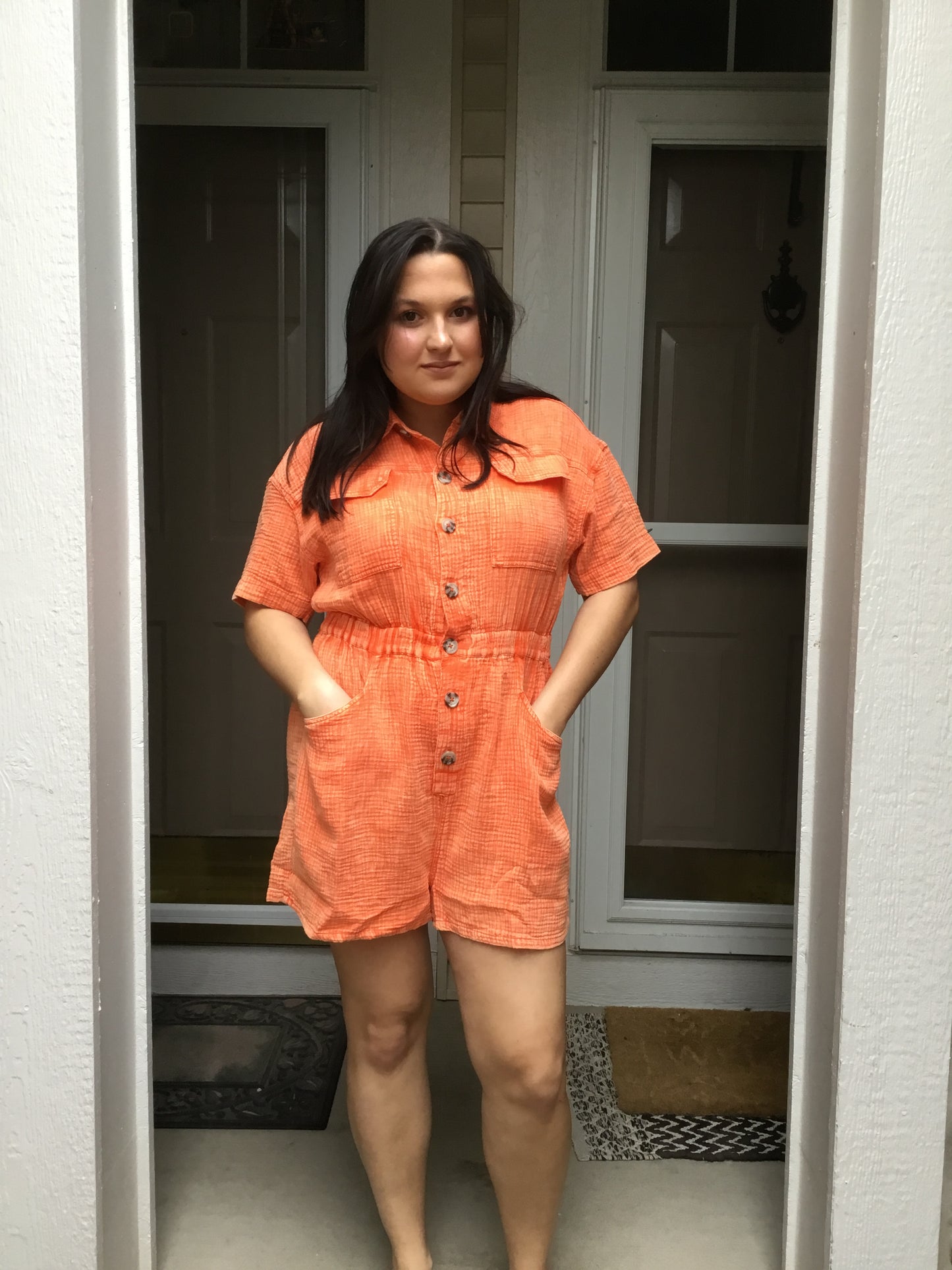 Tangerine Twist Romper