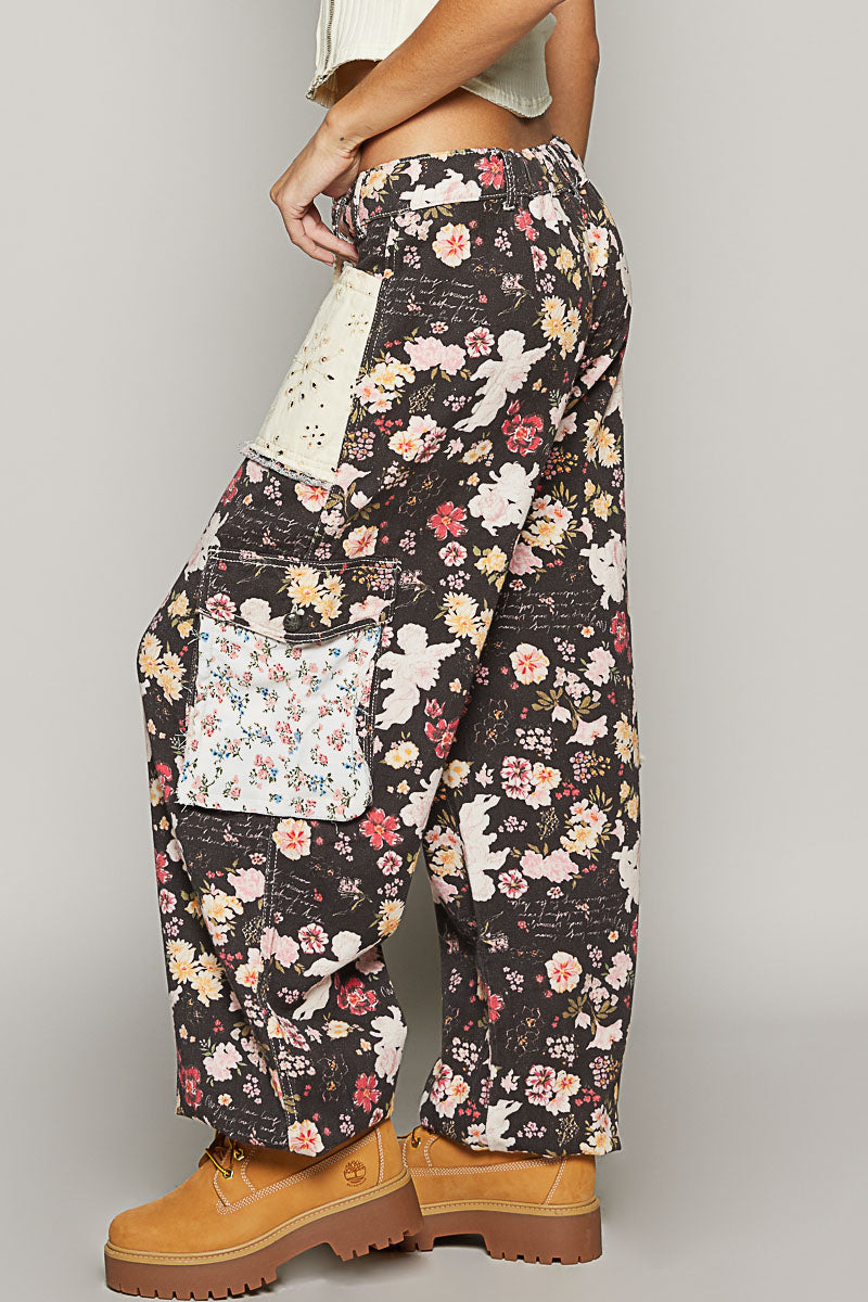 Colorful Floral Joggers