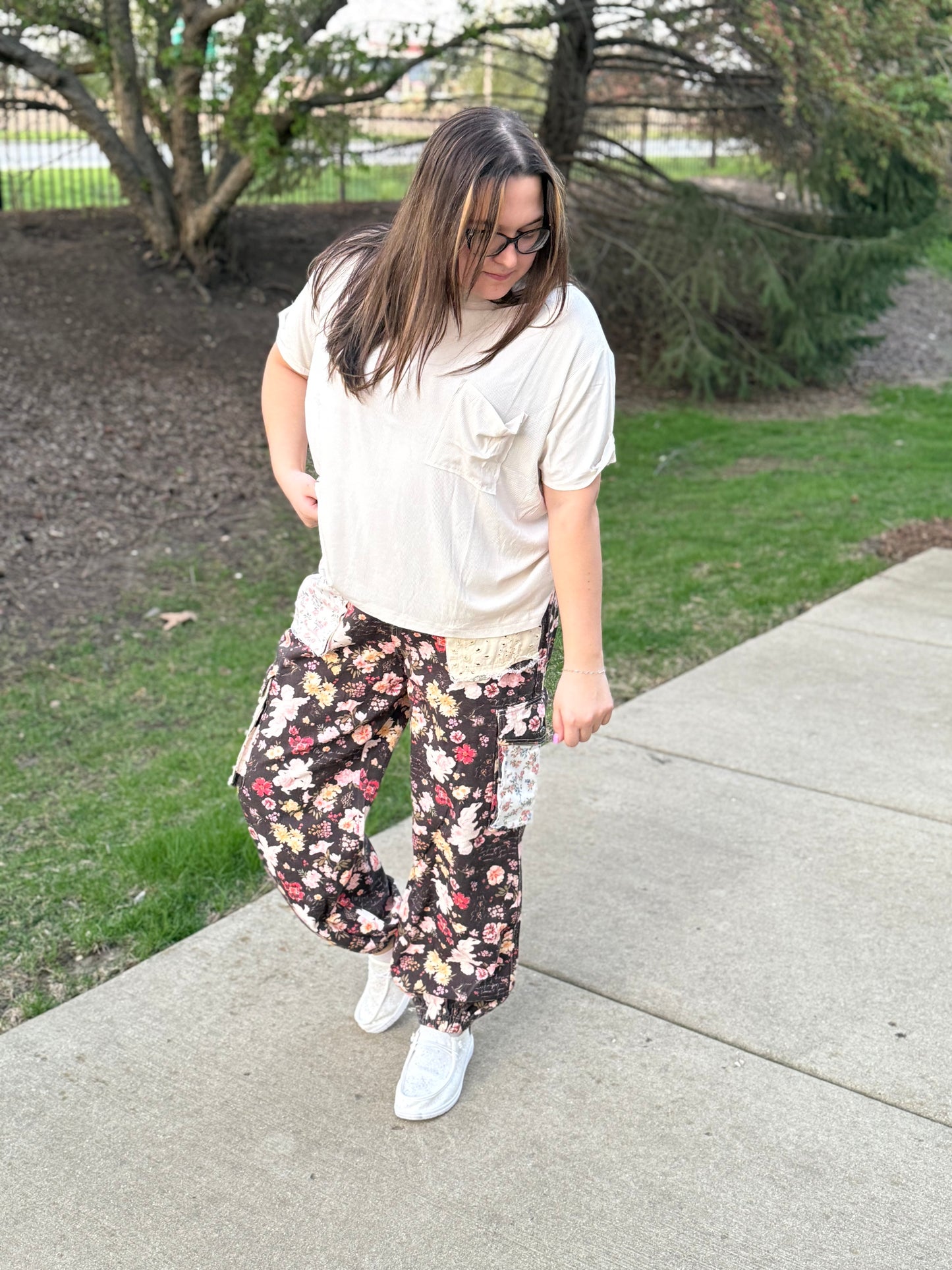 Colorful Floral Joggers