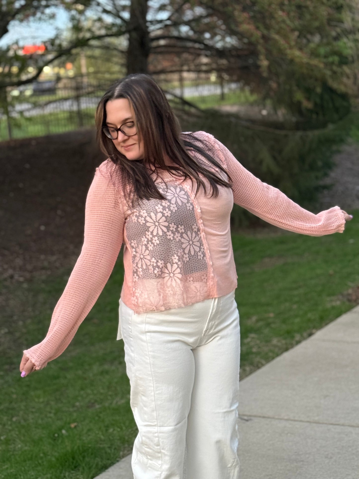 Petal Lace Top