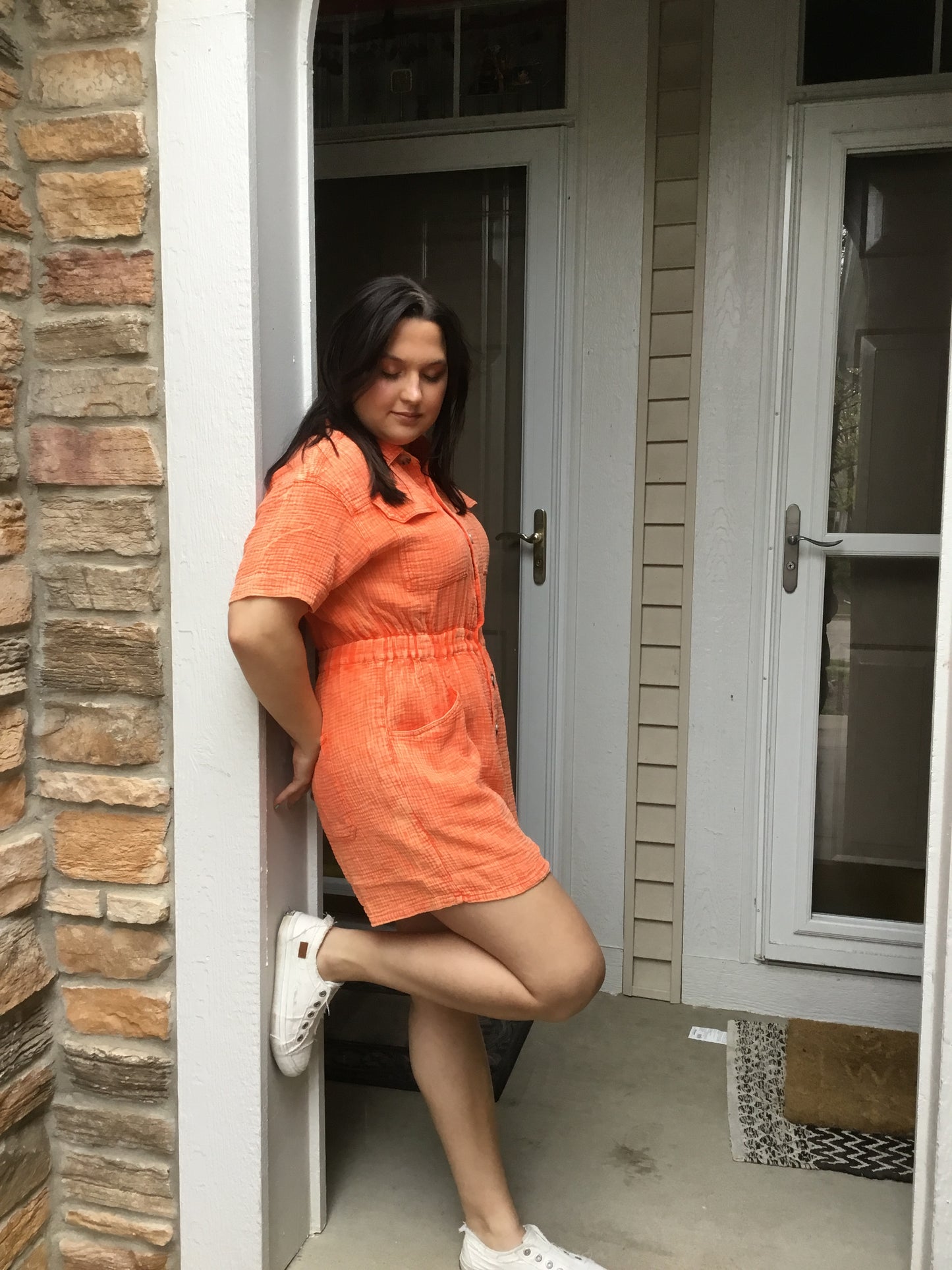 Tangerine Twist Romper