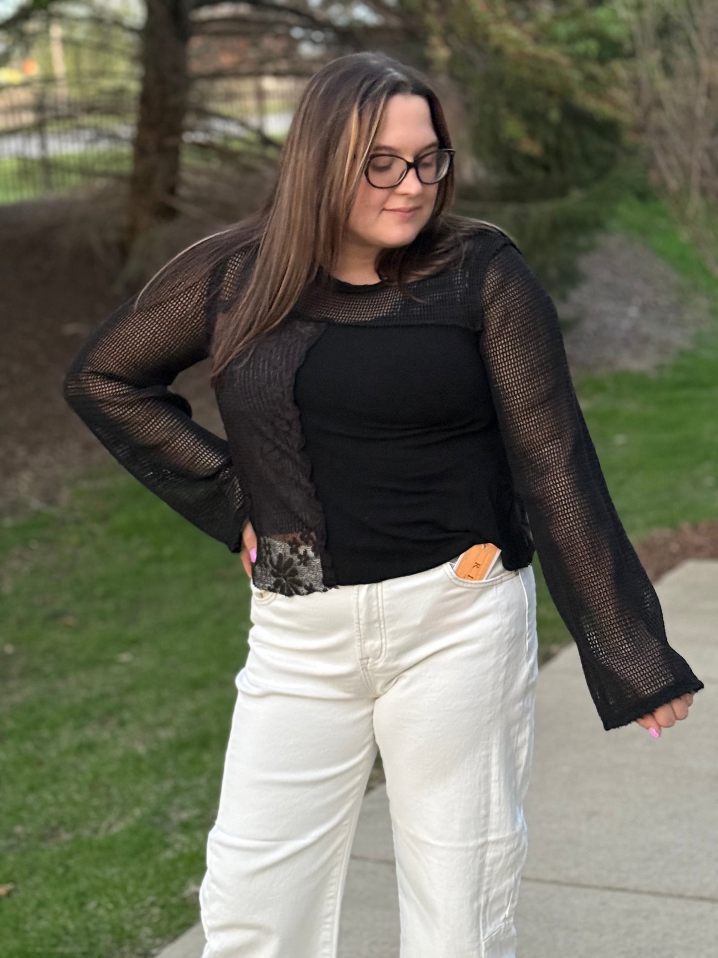 Petal Lace Top