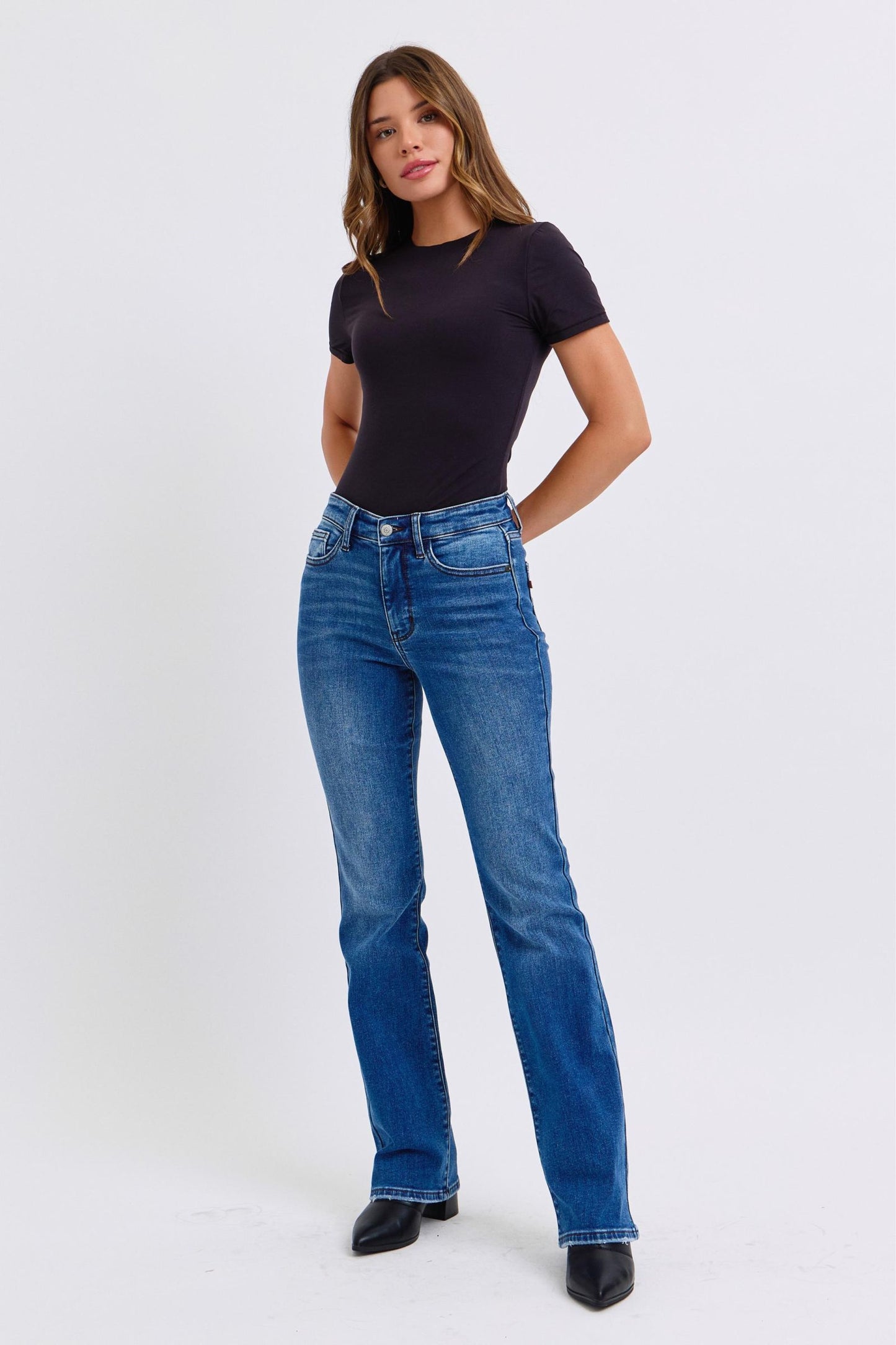 Thermal Denim Bootcut Judy Blue
