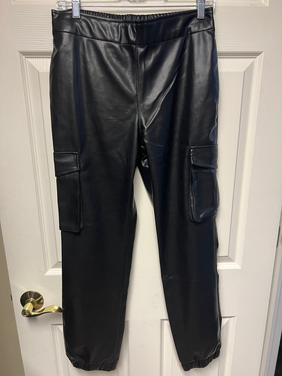 Mono B Vegan Leather Jogger Pant