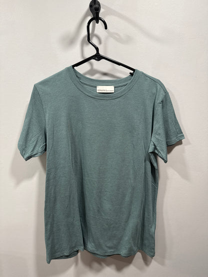 2 colors COTTON BOYFRIEND ROUND NECK TEE