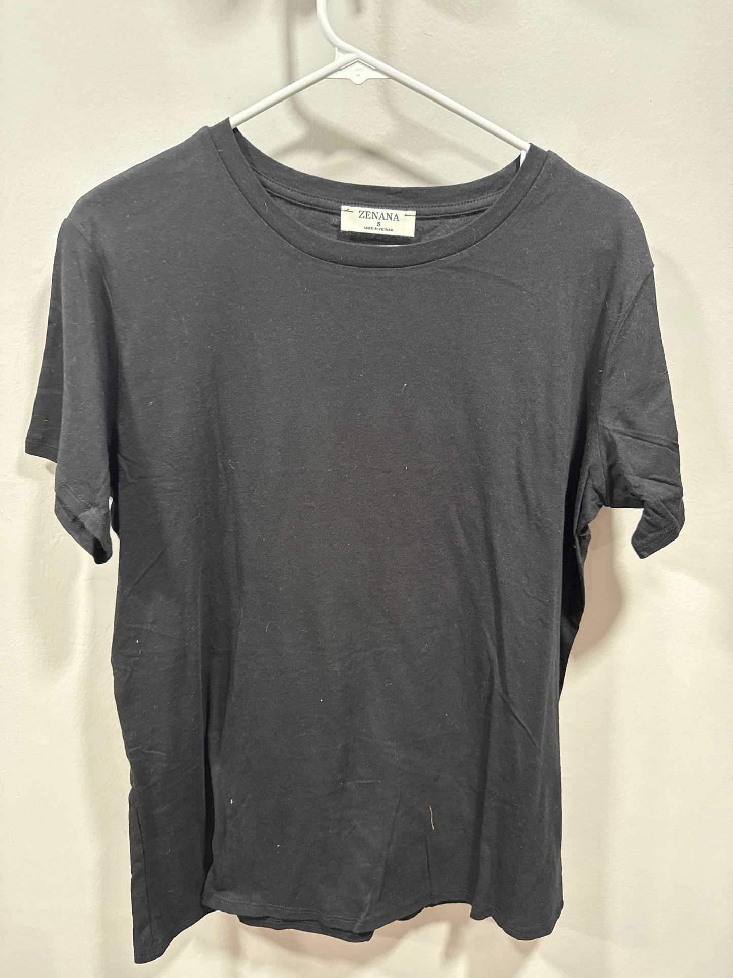 2 colors COTTON BOYFRIEND ROUND NECK TEE