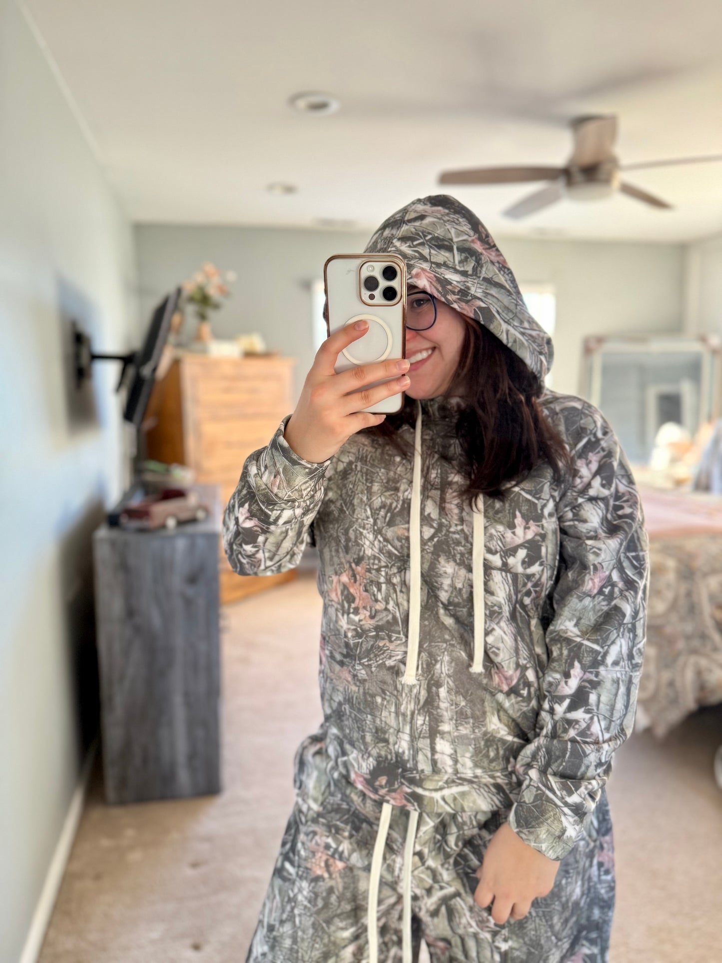 Camo Sweatshirt Hoodie (Green)