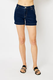 Judy Blue -MIDRISE CLASSIC CARPENTER SHORTS