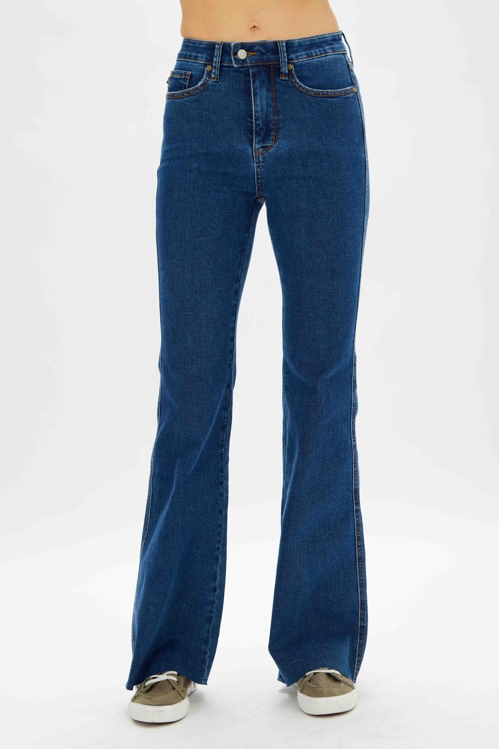 Judy Blue Flare  Cool Denim Tummy Control