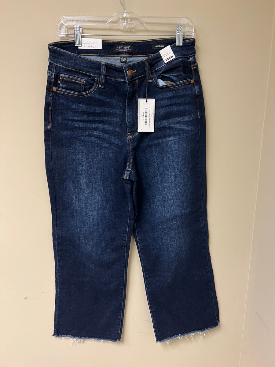 Judy Blue Wide Leg Dark Jeans