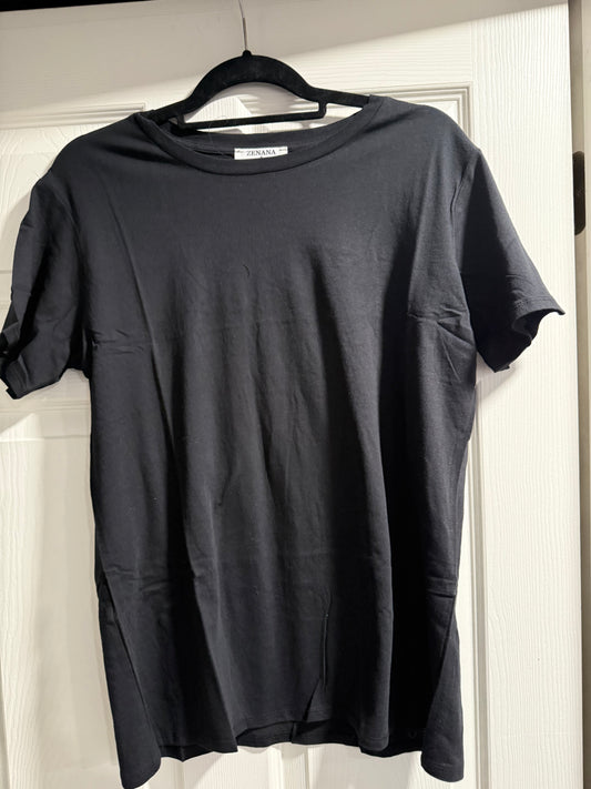 COTTON BOYFRIEND ROUND NECK TEE