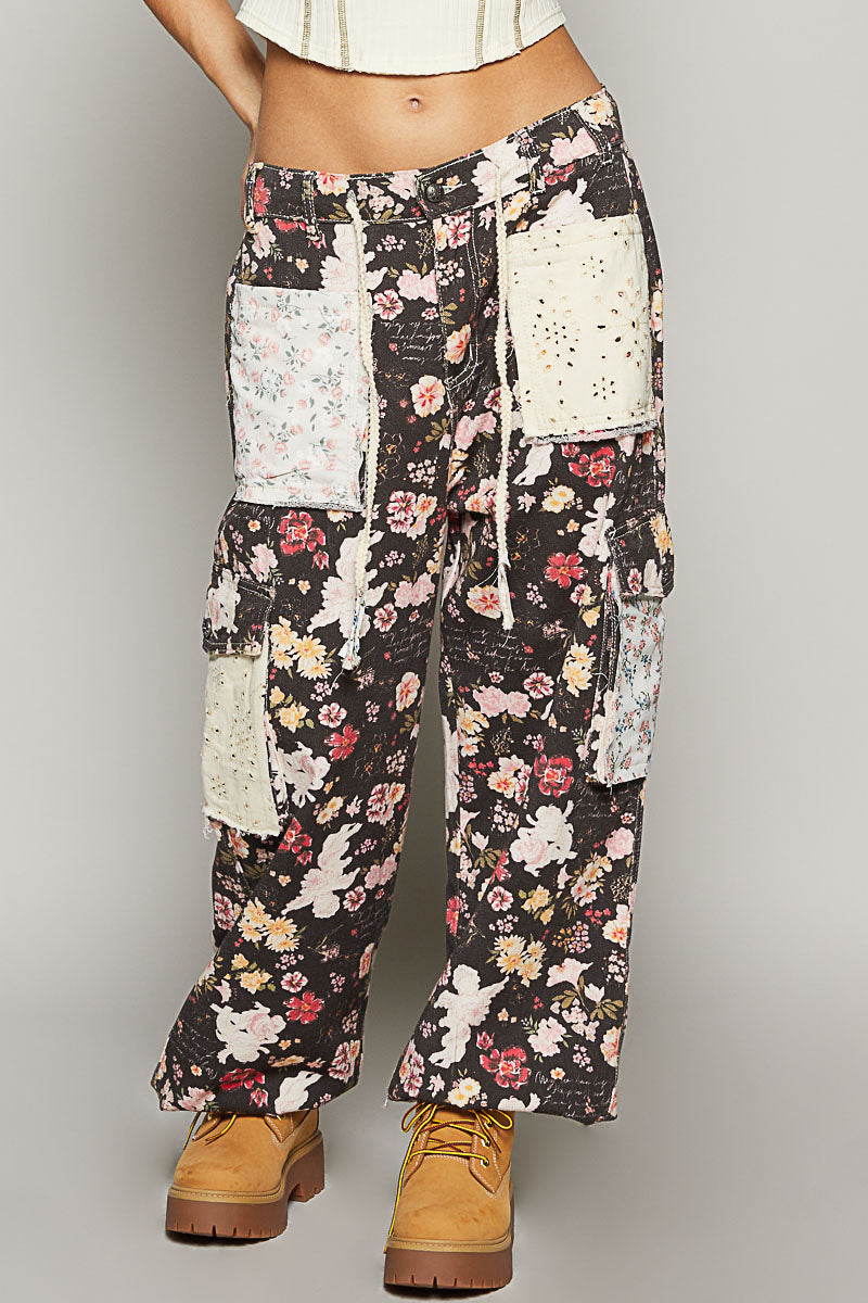 Colorful Floral Joggers