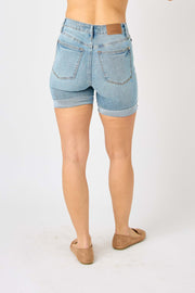 Judy Blue Cool  TUMMY CONTROL COOL DENIM SHORTS