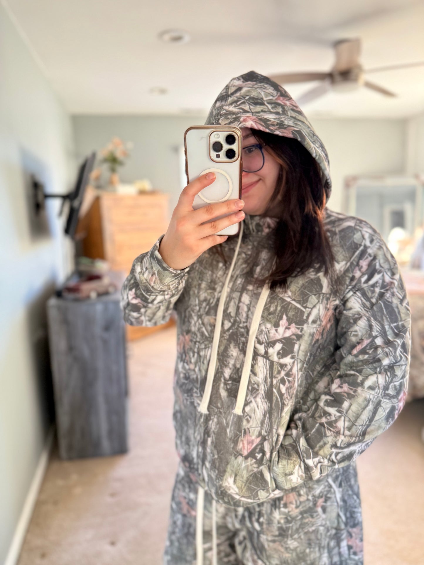 Camo Sweatshirt Hoodie (Green)
