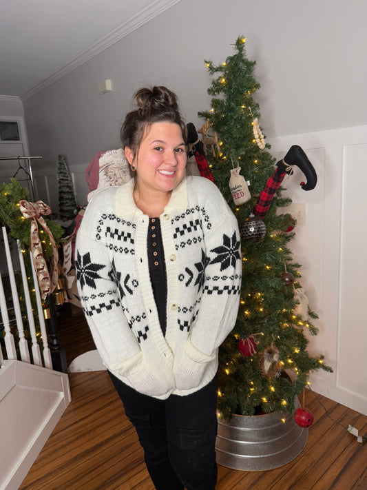Winter Wonderland Flakes Cardigan