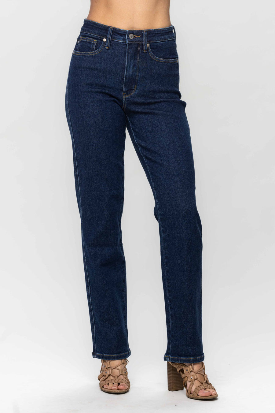 Judy Blue Tummy Control Straight Fit Dark Wash